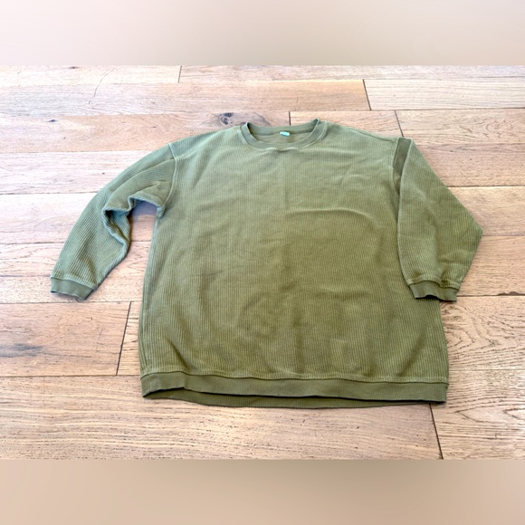 Aerie Ribbed‎ Knit Sweatshirt Women’s Size Small - Picture 1 of 10